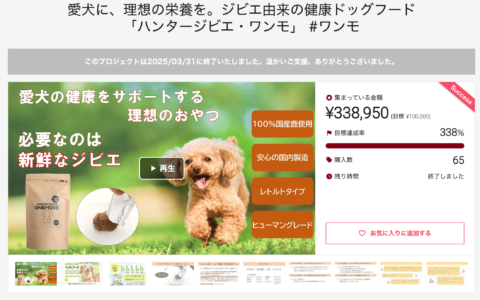 クラウドファンディング結果報告